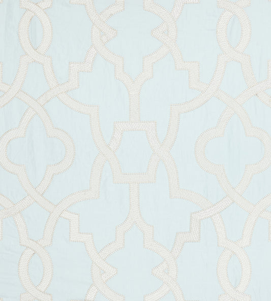 Purchase Scalamandre Fabric Product# SC 000227073, Damascus Embroidery Blue Mist 1