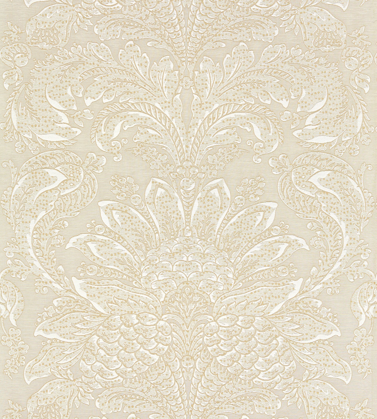 Purchase Scalamandre Fabric Product# SC 000227081, Carlotta Damask Fog 1