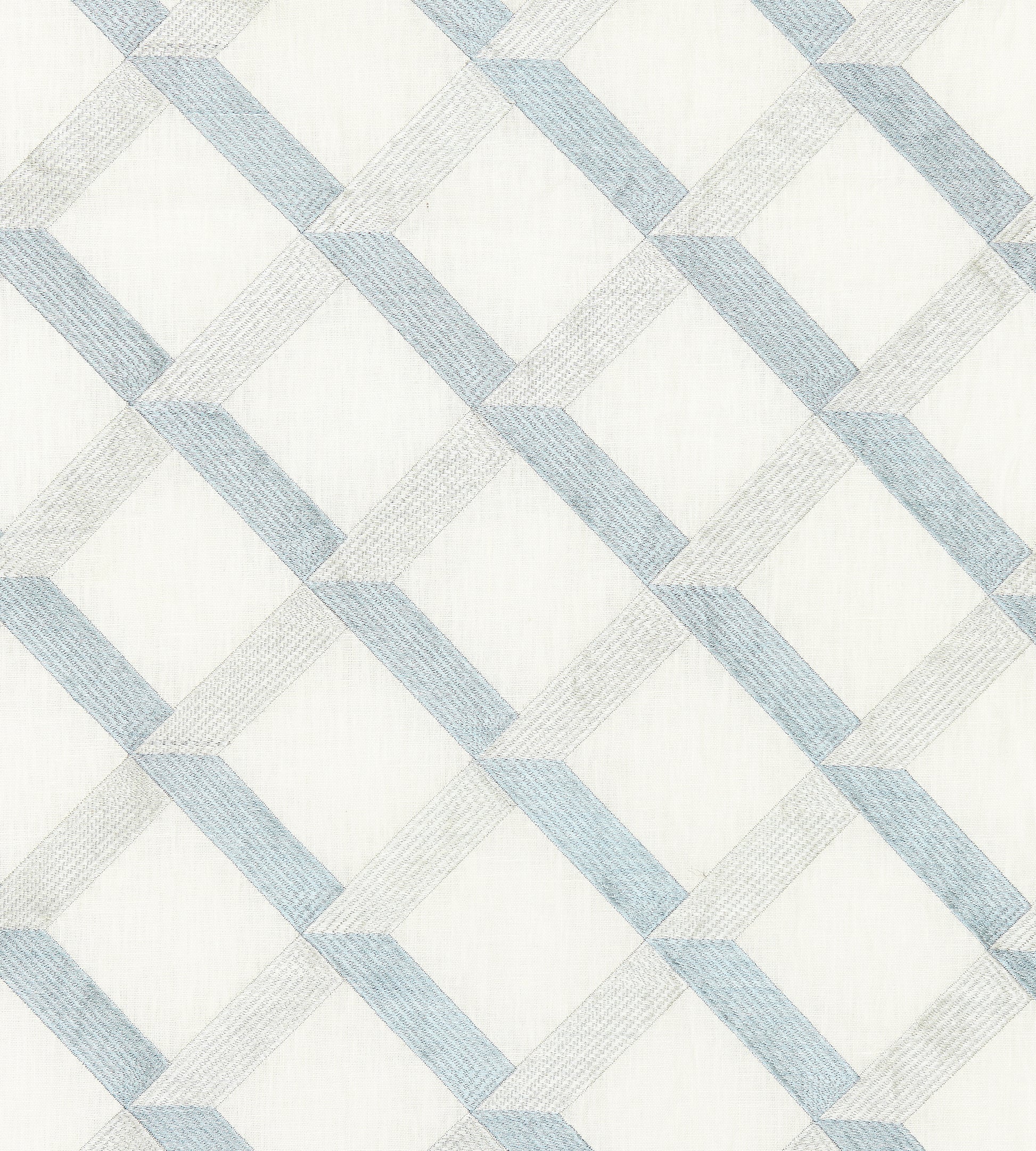 Purchase Scalamandre Fabric Item SC 000227090, Lattice Embroidery Water 1