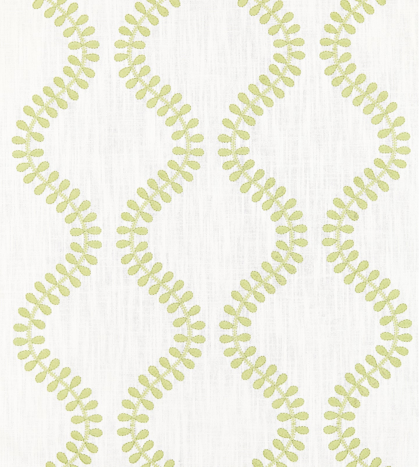 Purchase Scalamandre Fabric Pattern# SC 000227127, Foglia Embroidery Celery 1