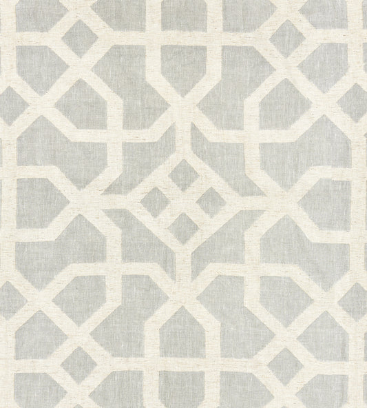 Purchase Scalamandre Fabric Product SC 000227149, Linen Lattice Mineral & Greige 1