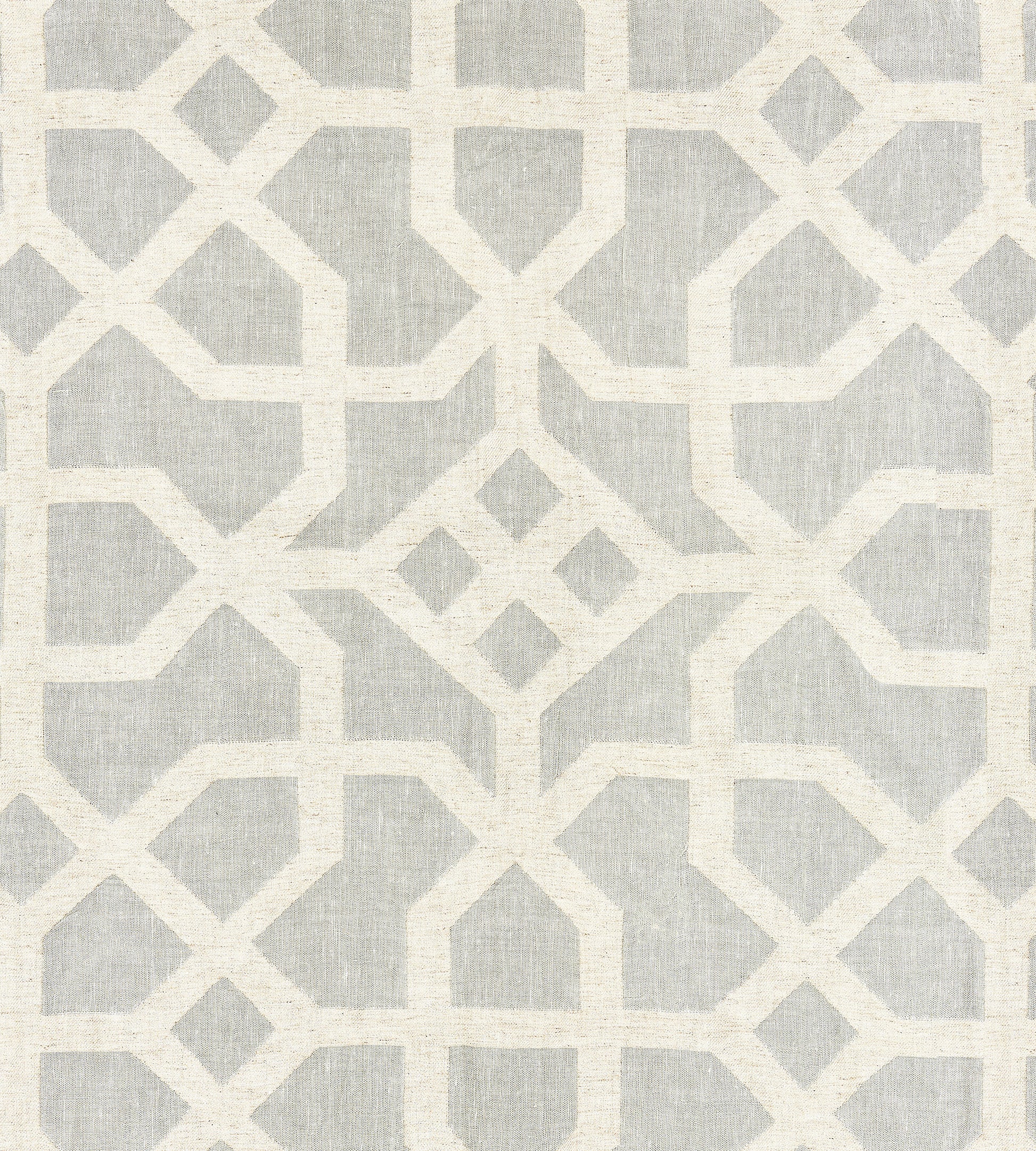 Purchase Scalamandre Fabric Product SC 000227149, Linen Lattice Mineral & Greige 1