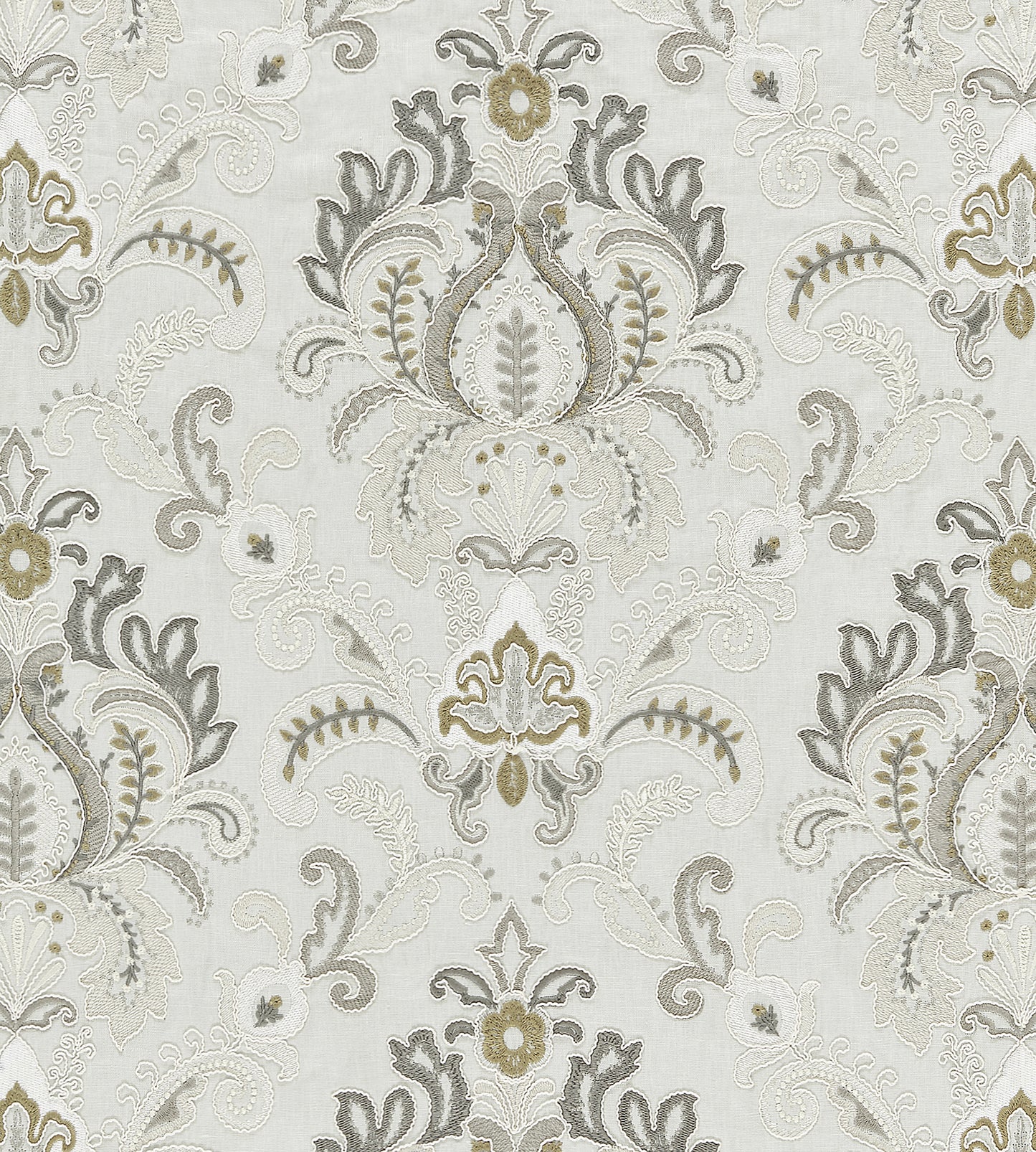 Purchase Scalamandre Fabric Pattern SC 000227164, Ava Damask Embroidery Mineral 1