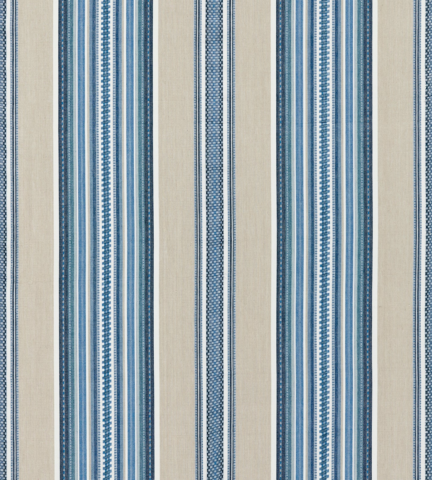 Purchase Scalamandre Fabric Product# SC 000227180, Cyrus Cotton Stripe Chambray 1