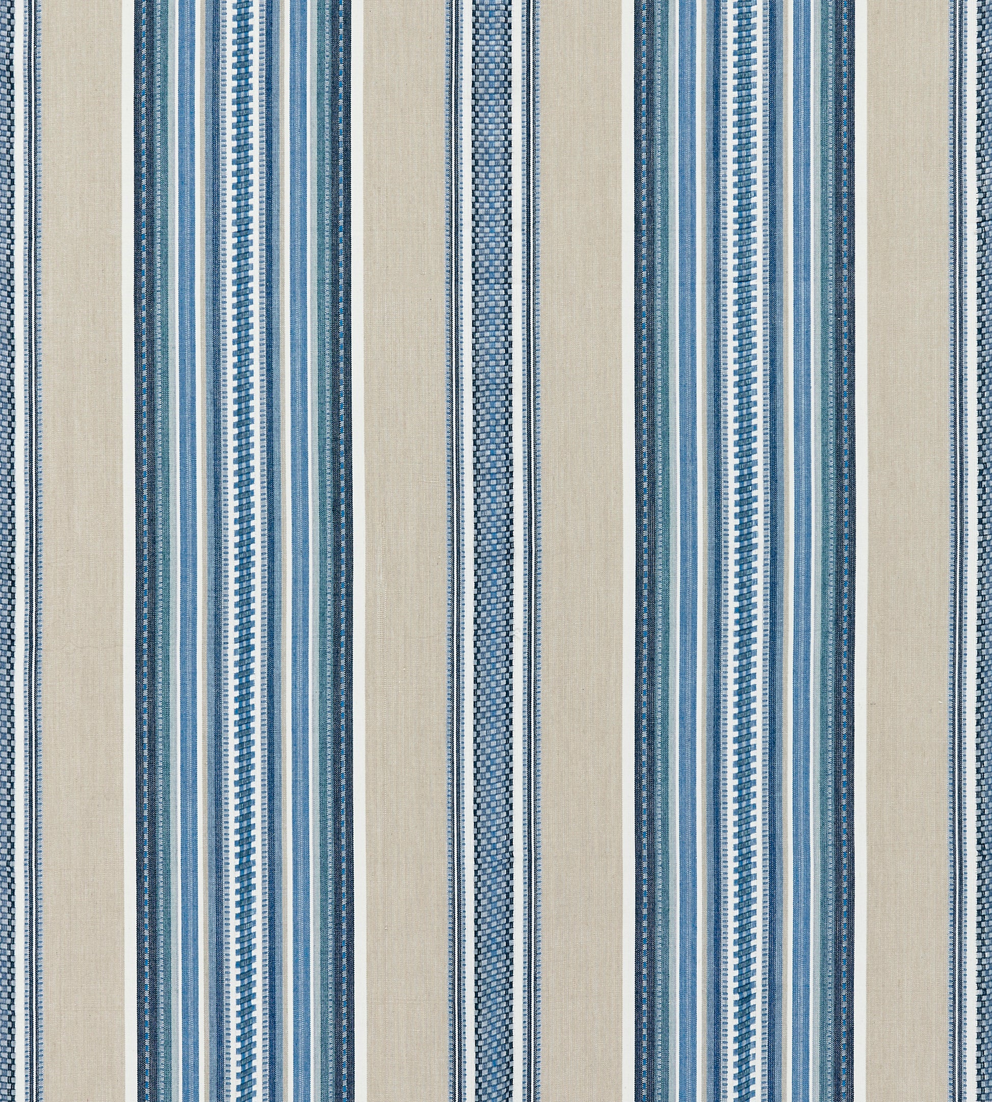 Purchase Scalamandre Fabric Product# SC 000227180, Cyrus Cotton Stripe Chambray 1