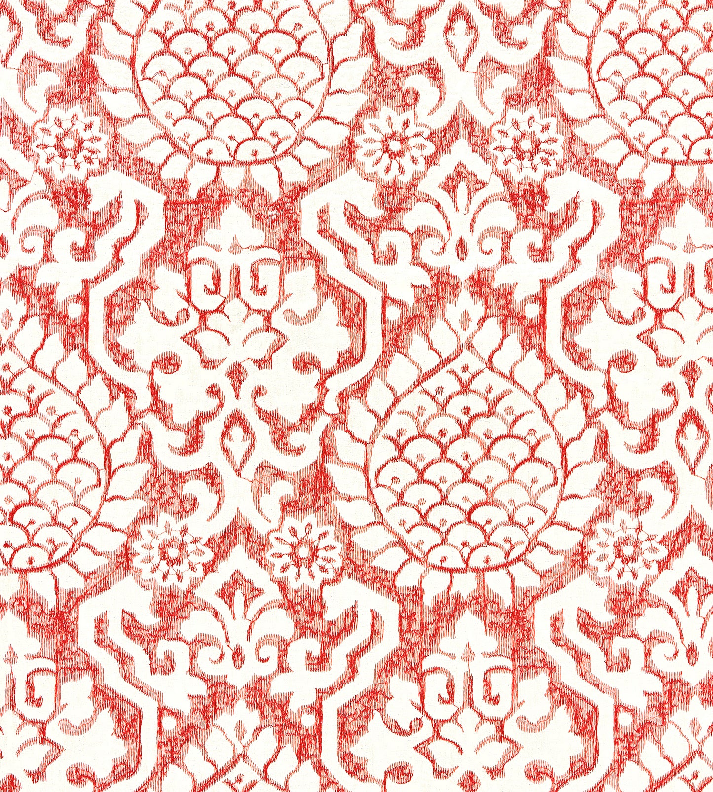 Purchase Scalamandre Fabric Product# SC 000227217, Surat Embroidery Coral 1