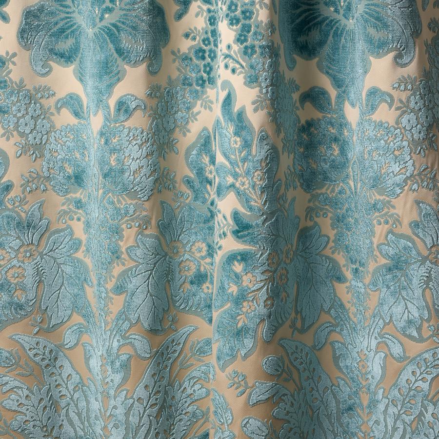 Purchase Scalamandre Fabric Item# SC 000227321, Regis Velvet Damask Azure 1