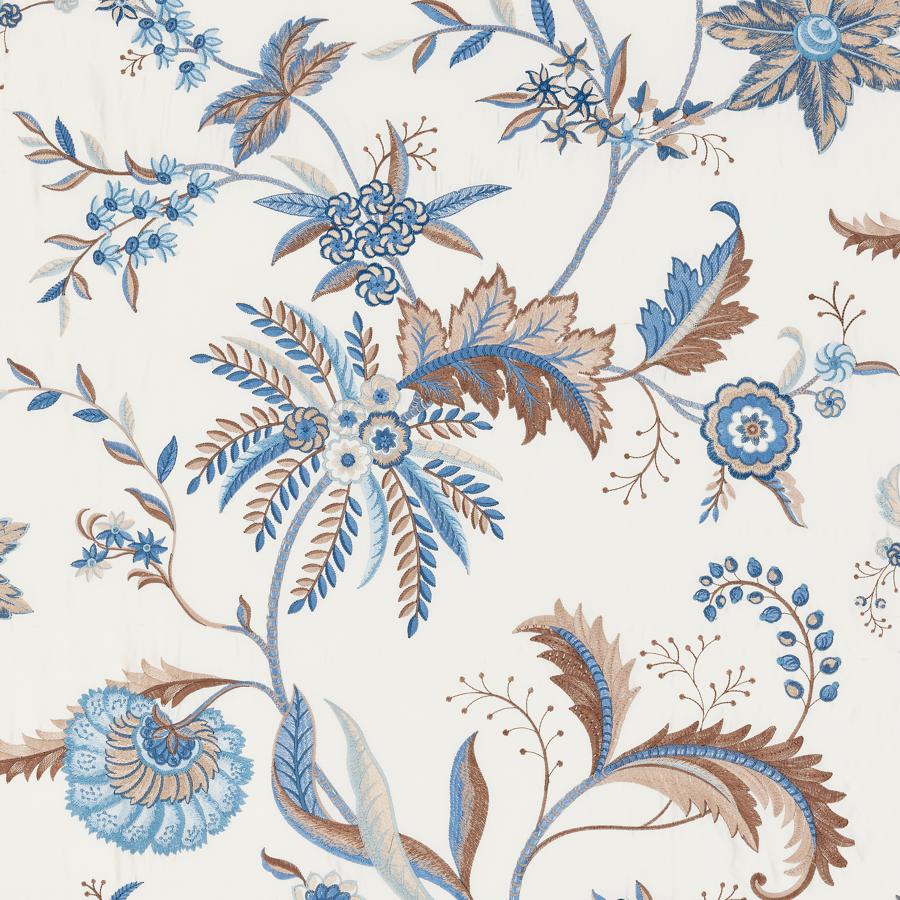 Purchase Scalamandre Fabric Pattern SC 000227325, Seraphine Embroidered Silk Sky And Stone 1