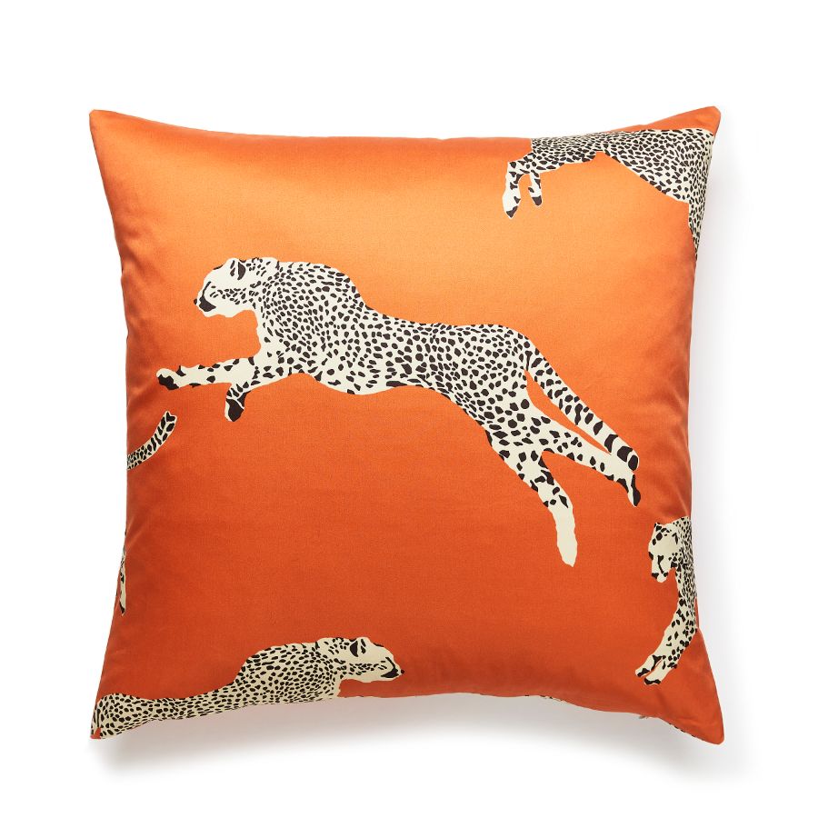 Purchase SCCHEETPILL0002 Leaping Cheetah, Clementine - Scalamandre Pillows