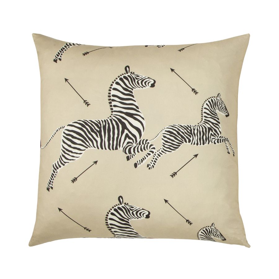 Purchase SCRZEBRAPIL0002 Dazzle Of Zebras, Tan - Scalamandre Pillows