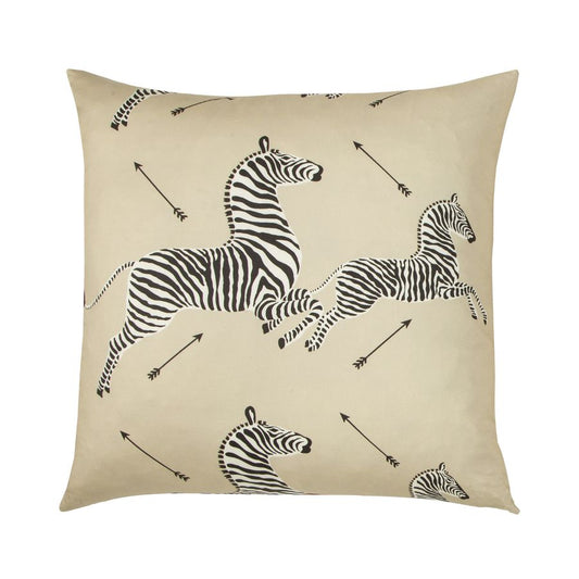 Purchase SCRZEBRAPIL0002 Dazzle Of Zebras, Tan - Scalamandre Pillows