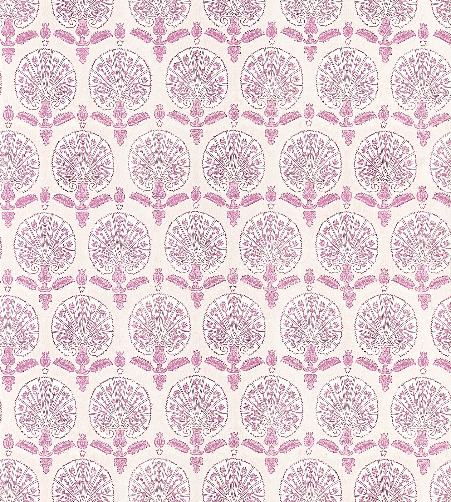 Purchase Scalamandre Wallpaper Pattern SC 0002WP88560 pattern name  Karanfil Block Print Wallpaper color name Rose Petal. 