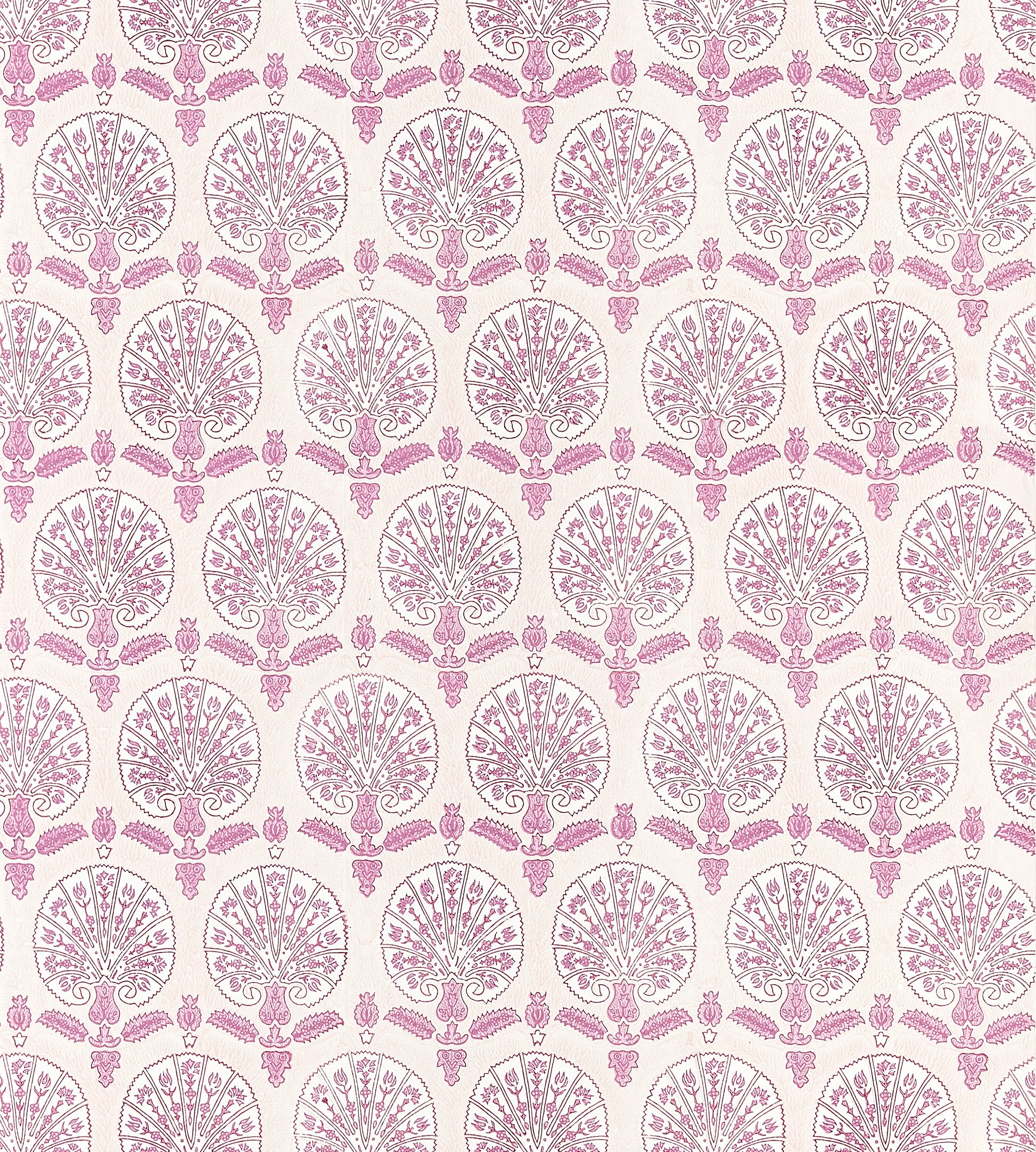 Purchase Scalamandre Wallpaper Pattern SC 0002WP88560 pattern name  Karanfil Block Print Wallpaper color name Rose Petal. 