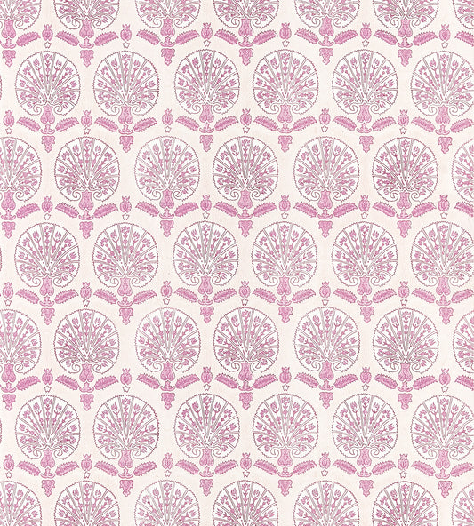 Purchase Scalamandre Wallpaper Pattern SC 0002WP88560 pattern name  Karanfil Block Print Wallpaper color name Rose Petal. 