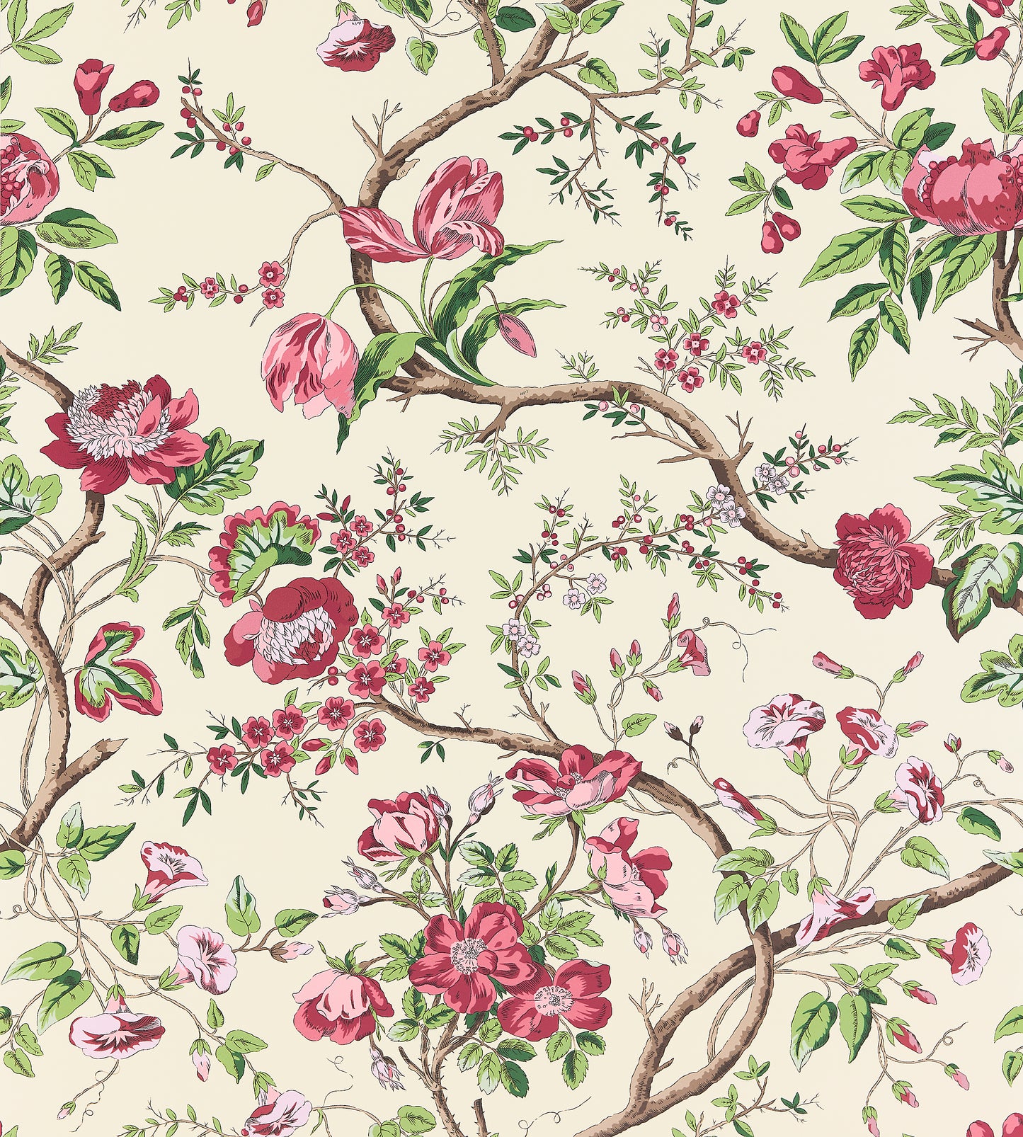 Purchase Scalamandre Wallpaper Item SCWP885630002 pattern name Persephone Wallcovering color name Heirloom Rose. 