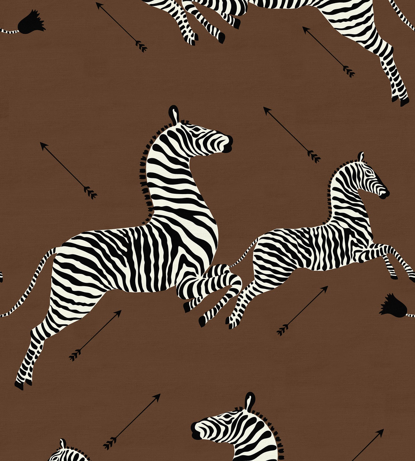 Purchase Scalamandre Fabric Pattern# SC 000316496M, Zebras - Fabric Safari Brown 1