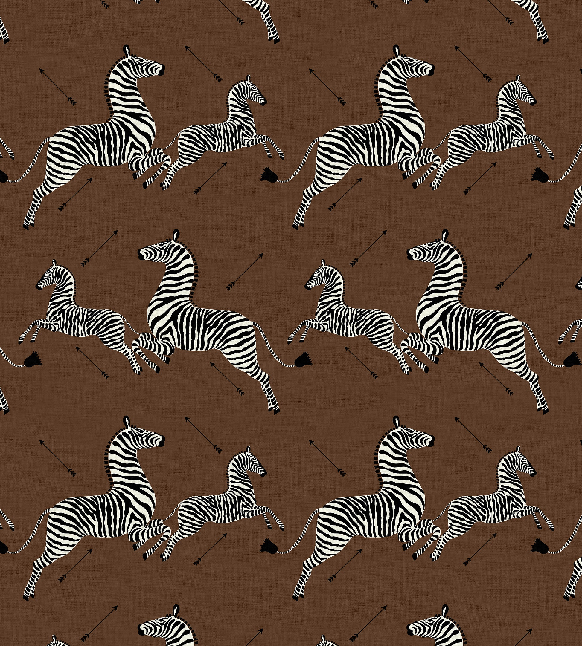 Purchase Scalamandre Fabric Pattern# SC 000316496M, Zebras - Fabric Safari Brown 3