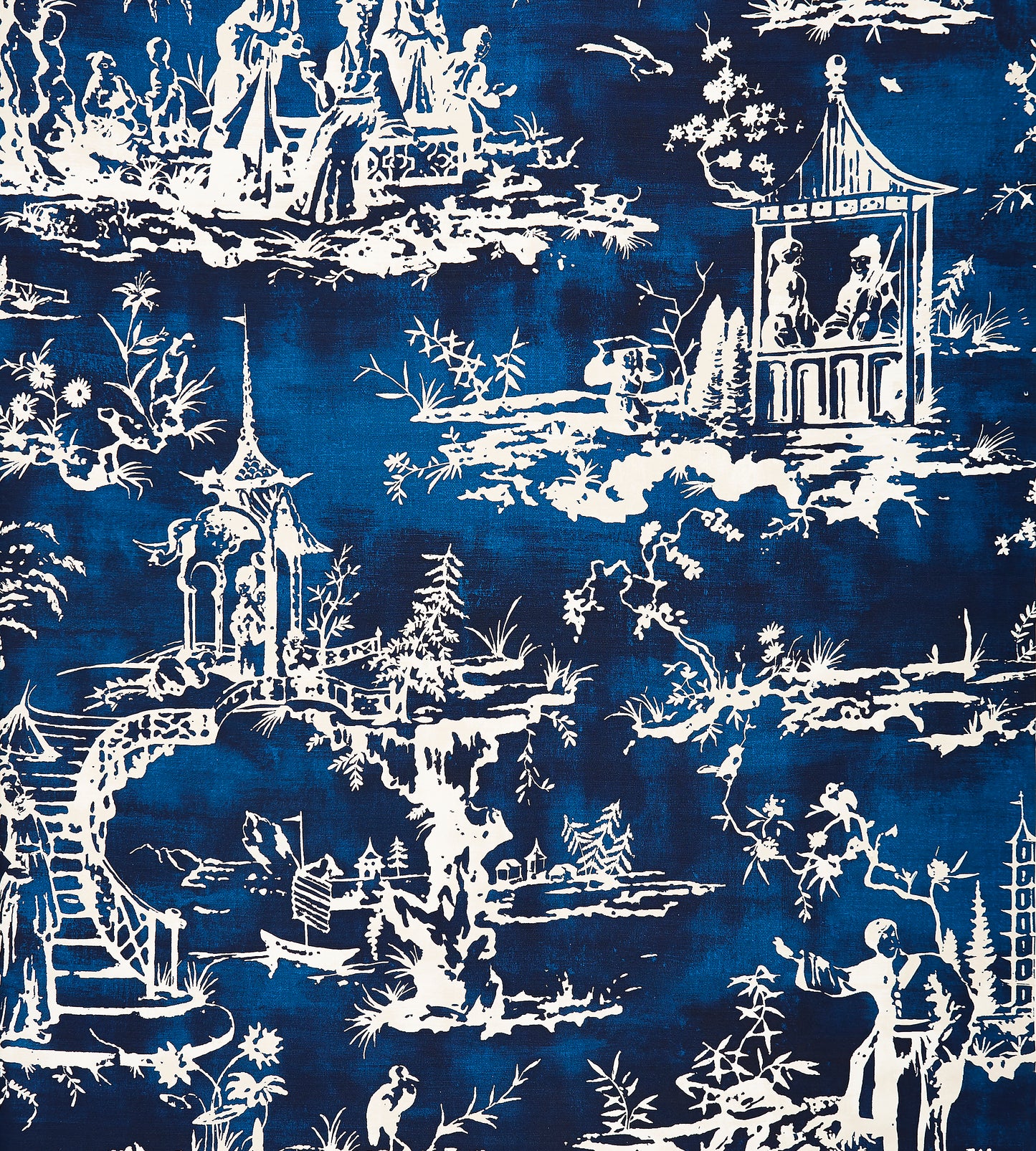 Purchase Scalamandre Fabric Item# SC 000316561, Summer Palace Indigo 1