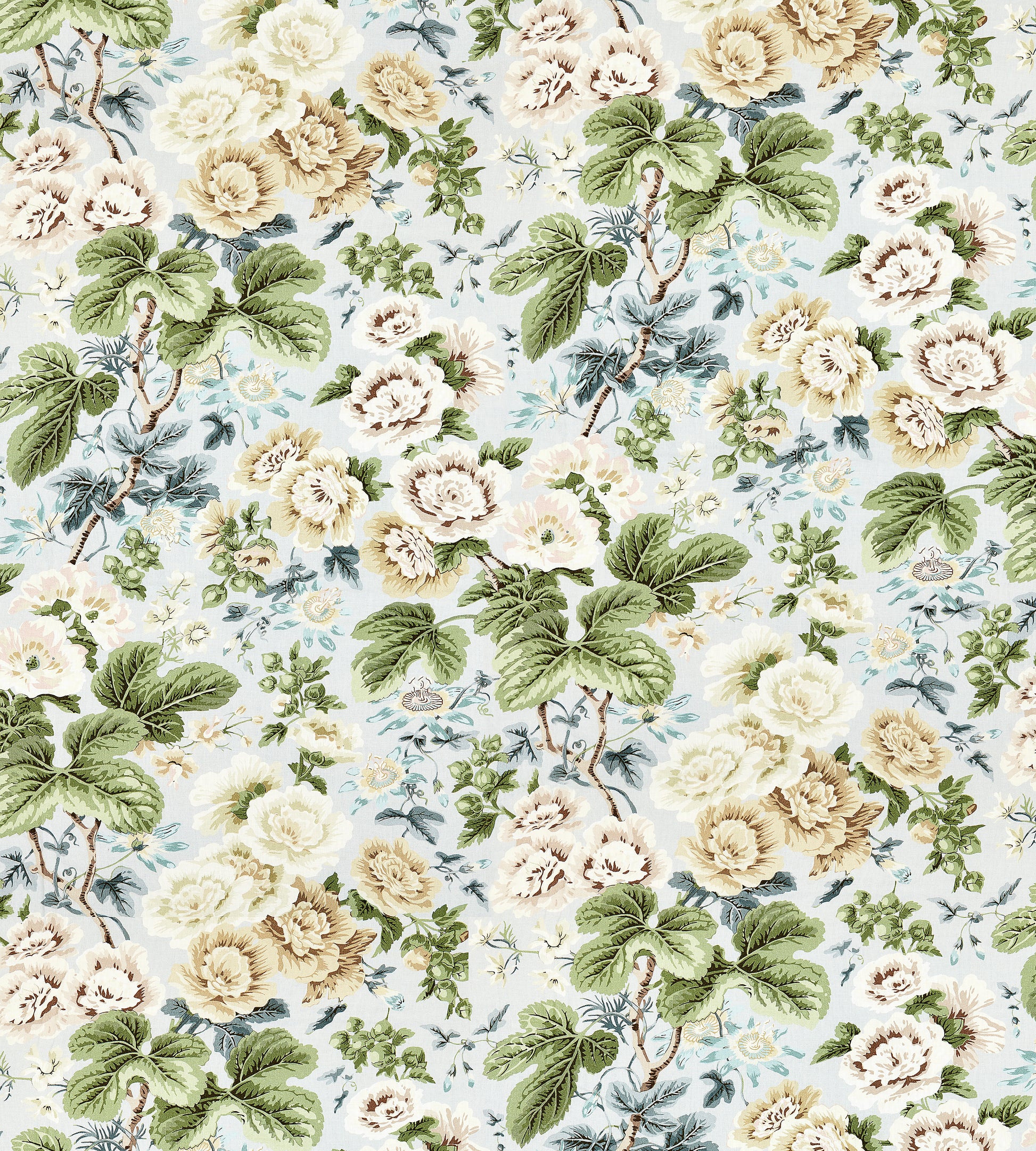 Purchase Scalamandre Fabric Product SC 000316595, Highgrove Linen Print Rain 4