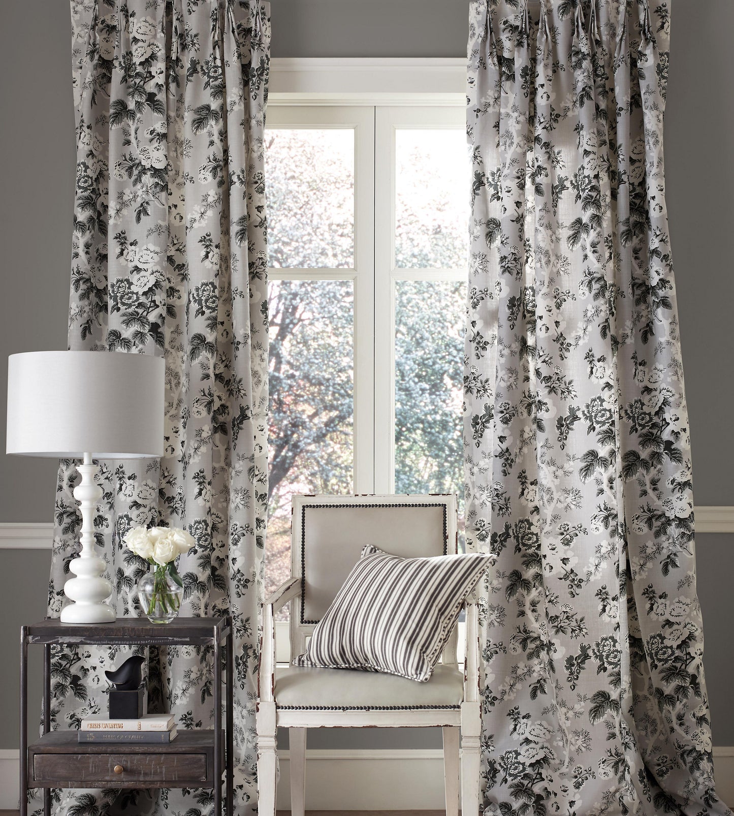 Purchase Scalamandre Fabric Product# SC 000316602, Ascot Linen Print French Grey 2