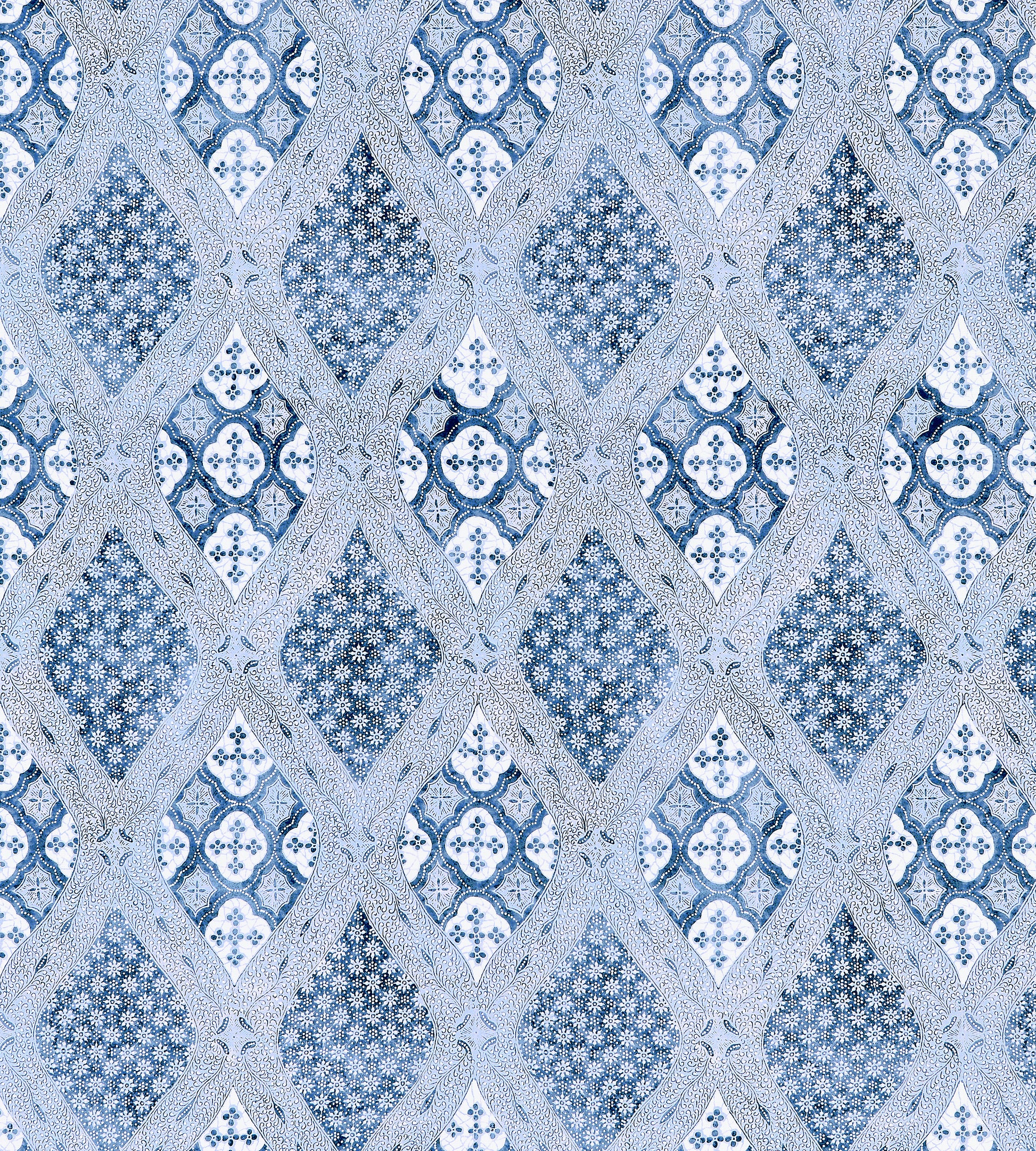 Purchase Scalamandre Fabric Pattern number SC 000316626, Farrah Print Lakeside 1