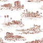 Purchase Scalamandre Fabric SKU SC 000316635, Cairo Toile Red Clay 1