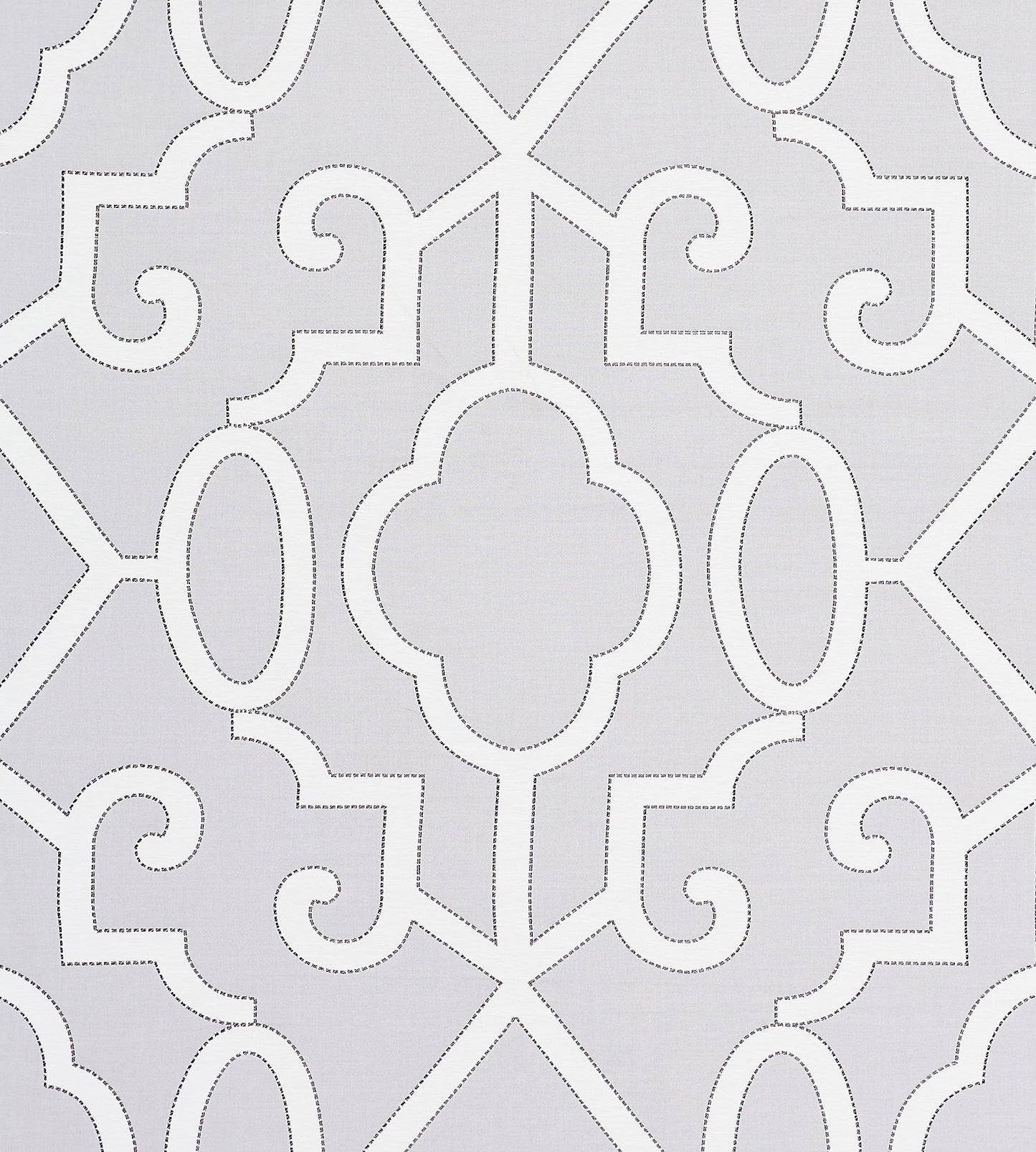 Purchase Scalamandre Fabric Pattern SC 000327012, Ming Fretwork Pearl Grey 1