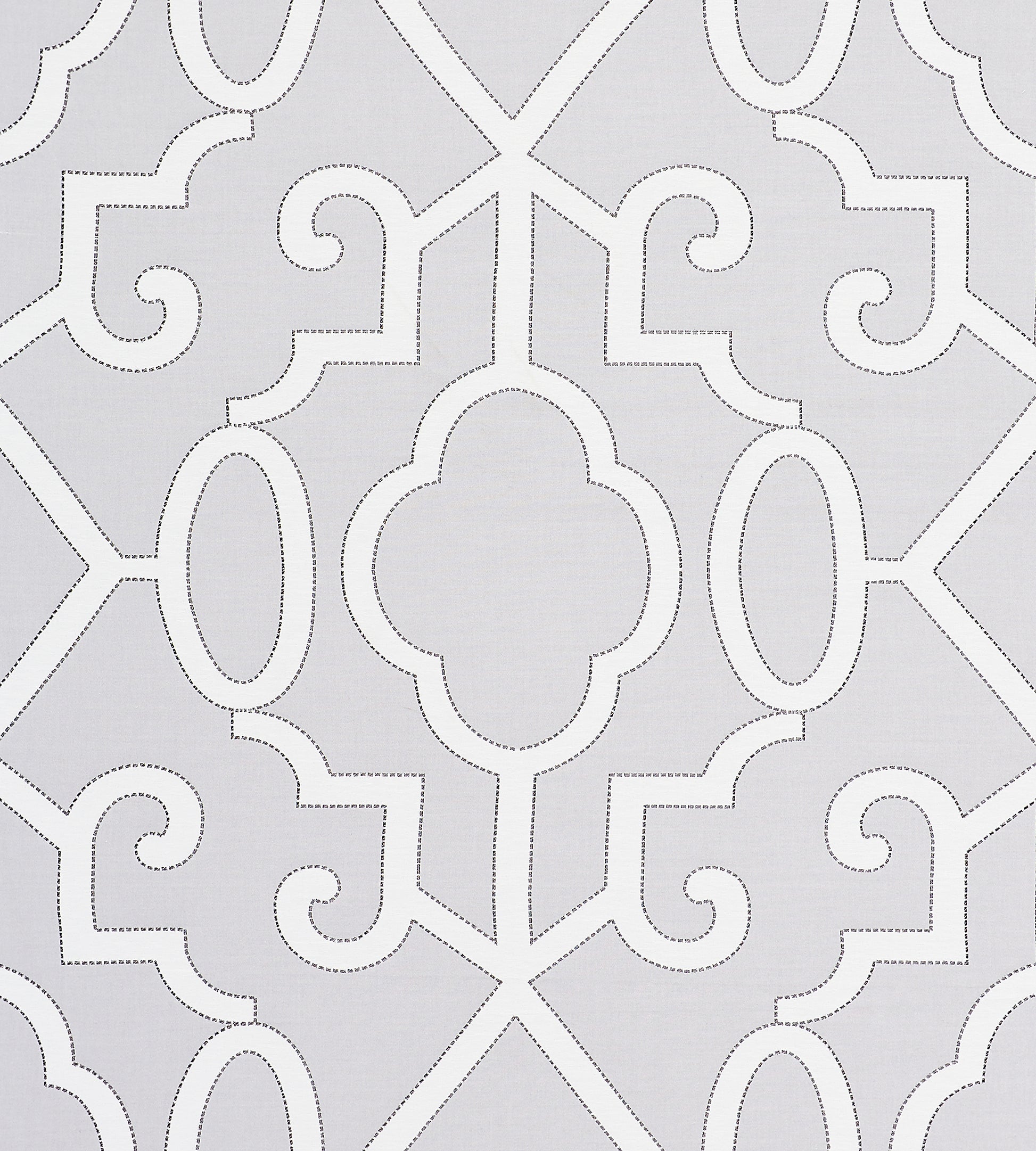 Purchase Scalamandre Fabric Pattern SC 000327012, Ming Fretwork Pearl Grey 1