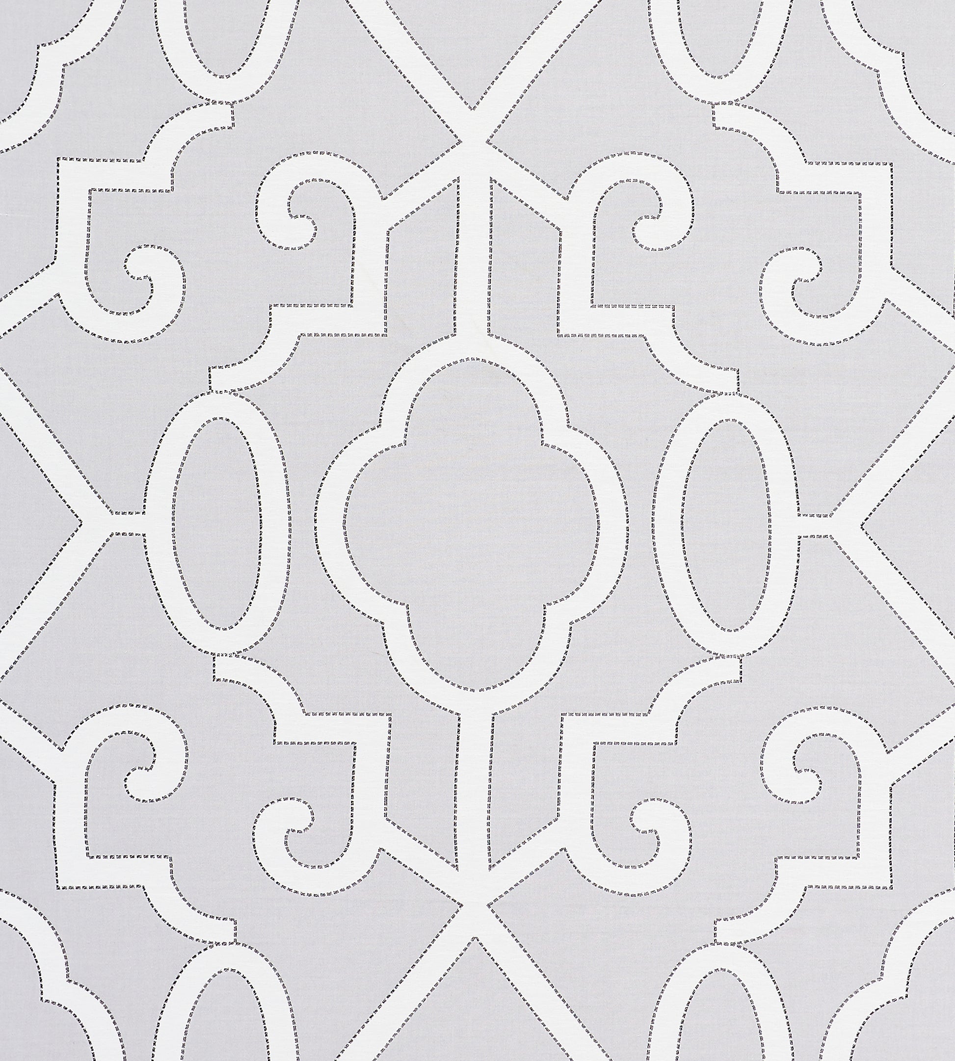 Purchase Scalamandre Fabric Pattern SC 000327012, Ming Fretwork Pearl Grey 1