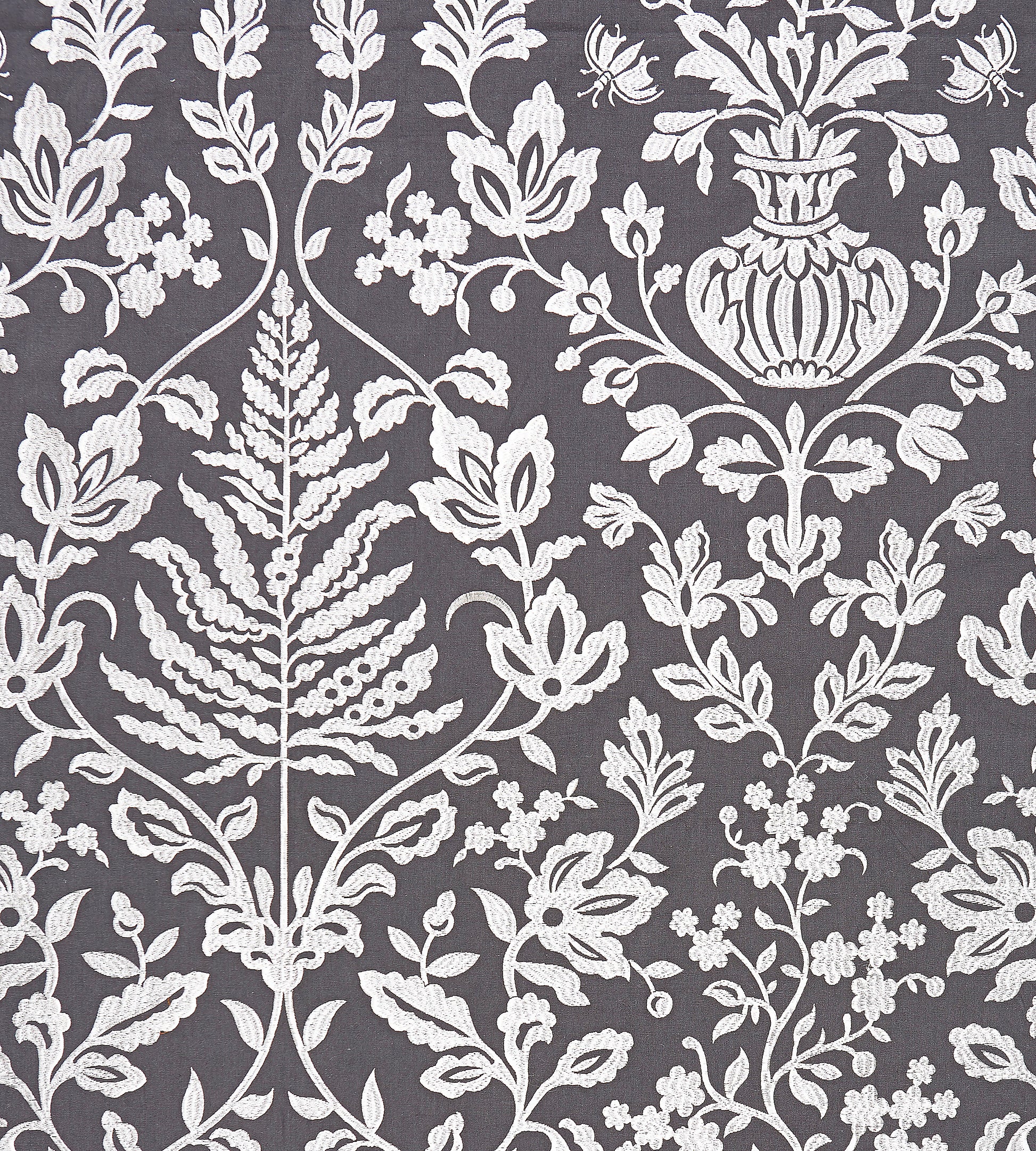 Purchase Scalamandre Fabric SKU SC 000327032, Shalimar Embroidery Charcoal 1