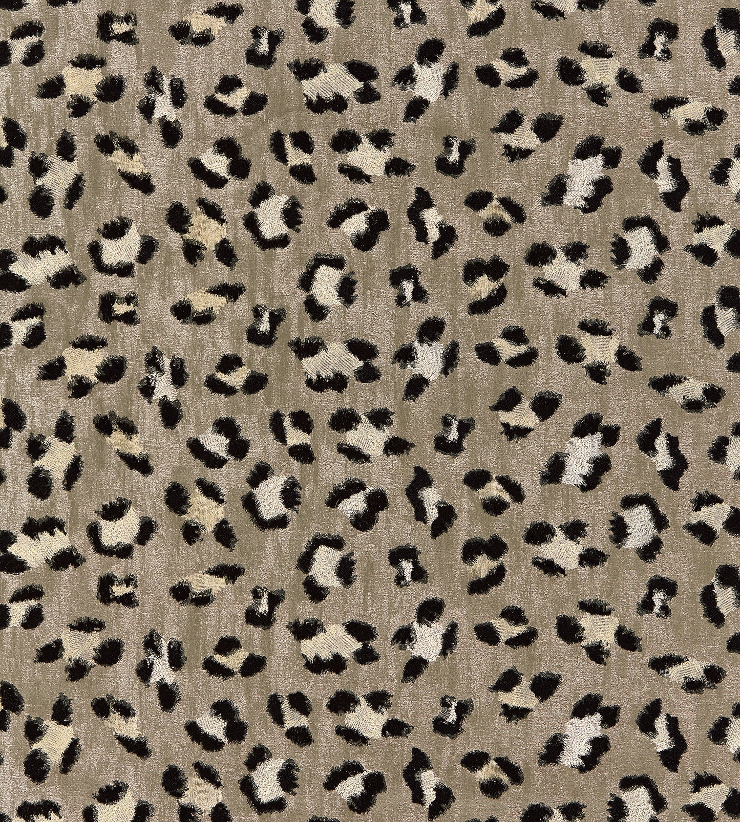 Purchase Scalamandre Fabric Pattern number SC 000327075, Broderie Leopard Ebony On Silver 1