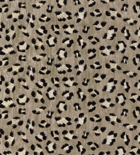Purchase Scalamandre Fabric Pattern number SC 000327075, Broderie Leopard Ebony On Silver 1