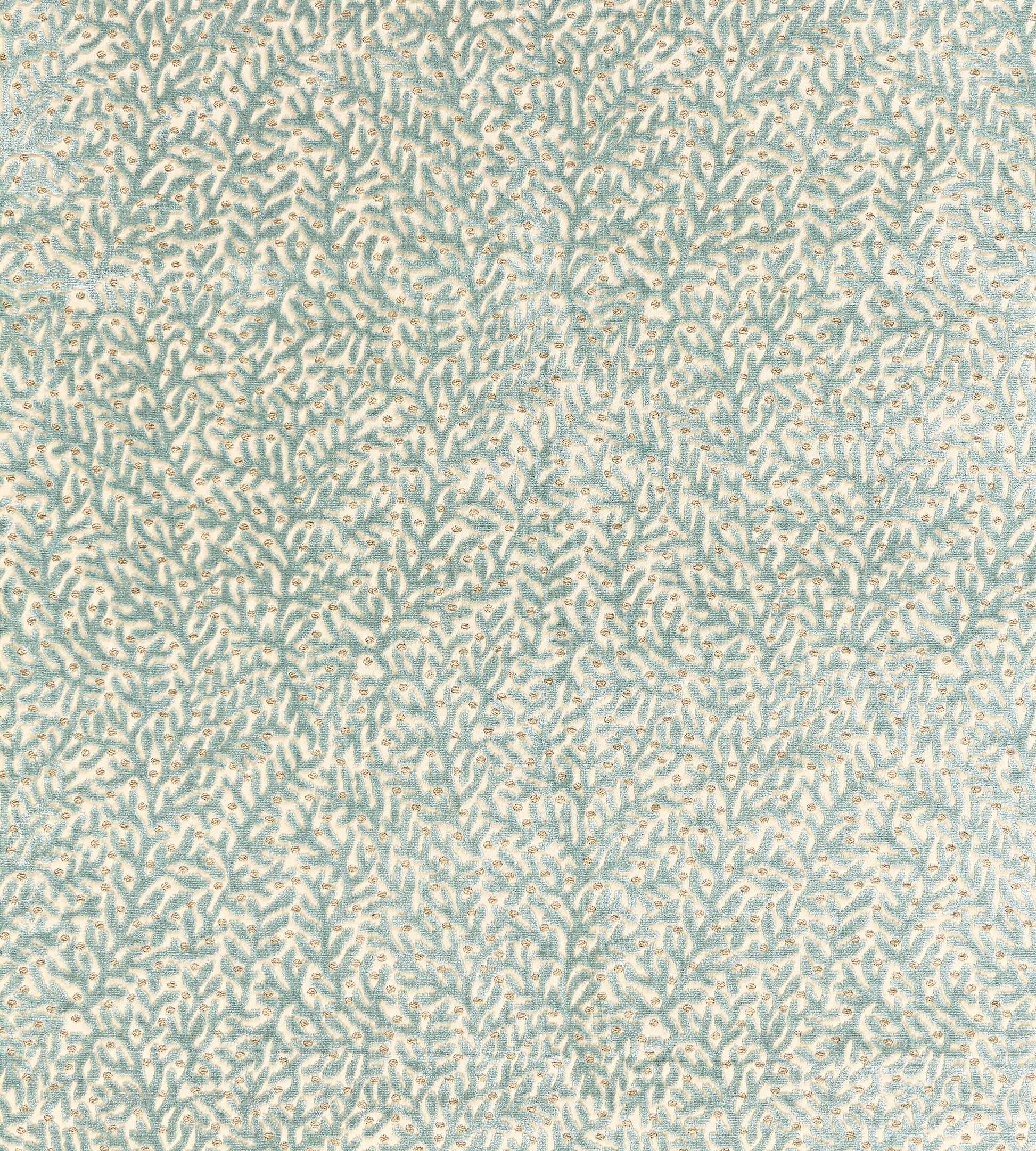 Purchase Scalamandre Fabric Product SC 000327077, Corallina Velvet Lagoon 1