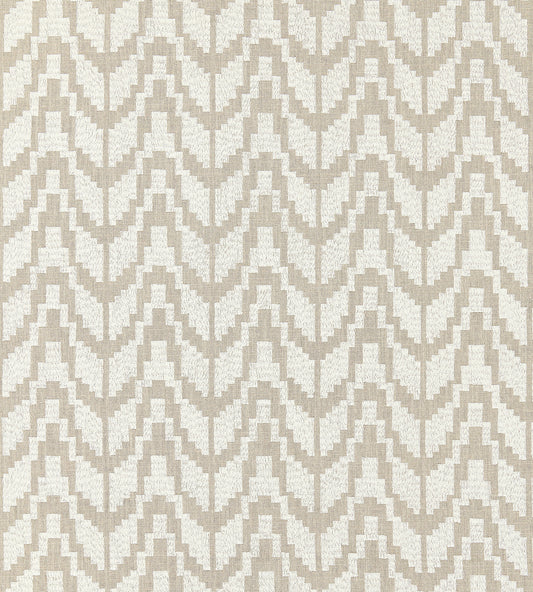 Purchase Scalamandre Fabric Pattern SC 000327103, Chevron Embroidery Flax 1