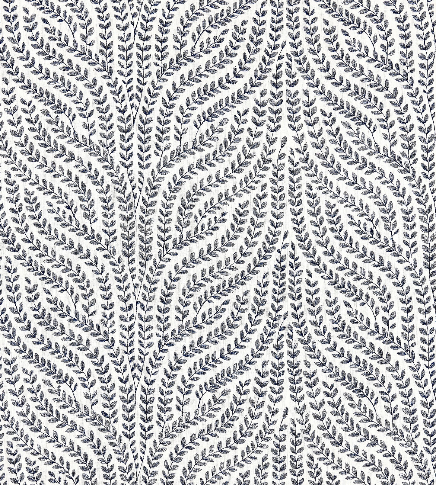 Purchase Scalamandre Fabric Item SC 000327125, Willow Vine Embroidery Navy 1