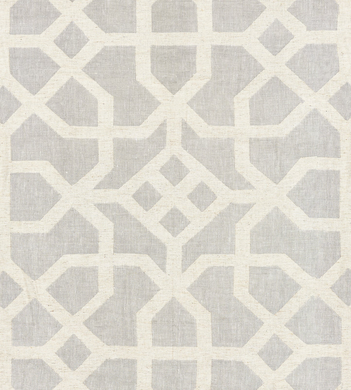 Purchase Scalamandre Fabric Pattern# SC 000327149, Linen Lattice Nickel & Greige 1