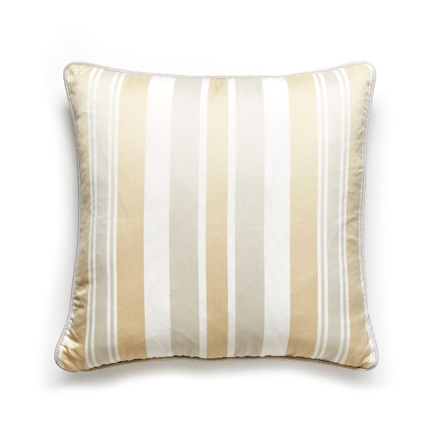 Purchase SCMAYFPILL0003 Mayfair Cotton Stripe, Pebble - Scalamandre Pillows