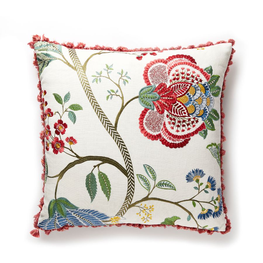 Purchase SCPALAPILL0003 Palampore Embroidery, Bloom - Scalamandre Pillows