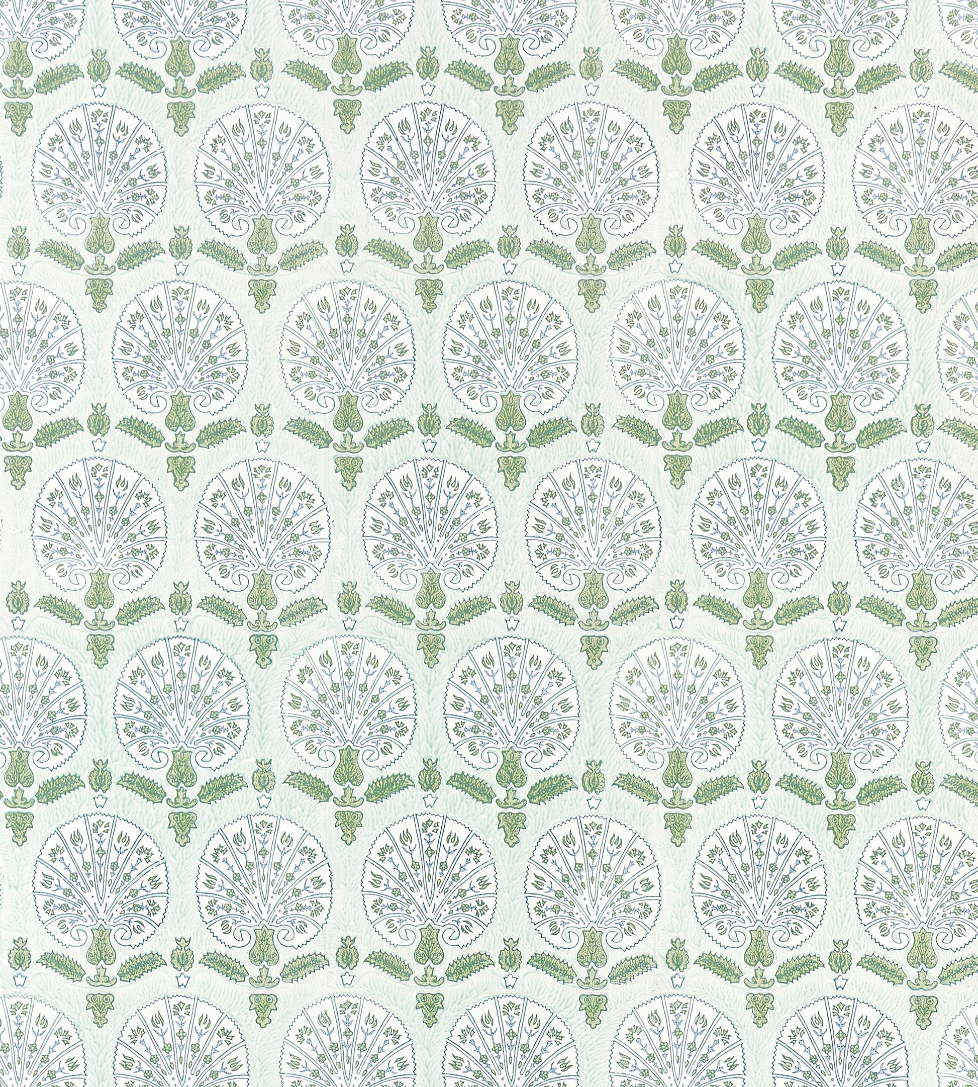 Purchase Scalamandre Wallpaper Item SC 0003WP88560 pattern name  Karanfil Block Print Wallpaper color name Green Tea. 