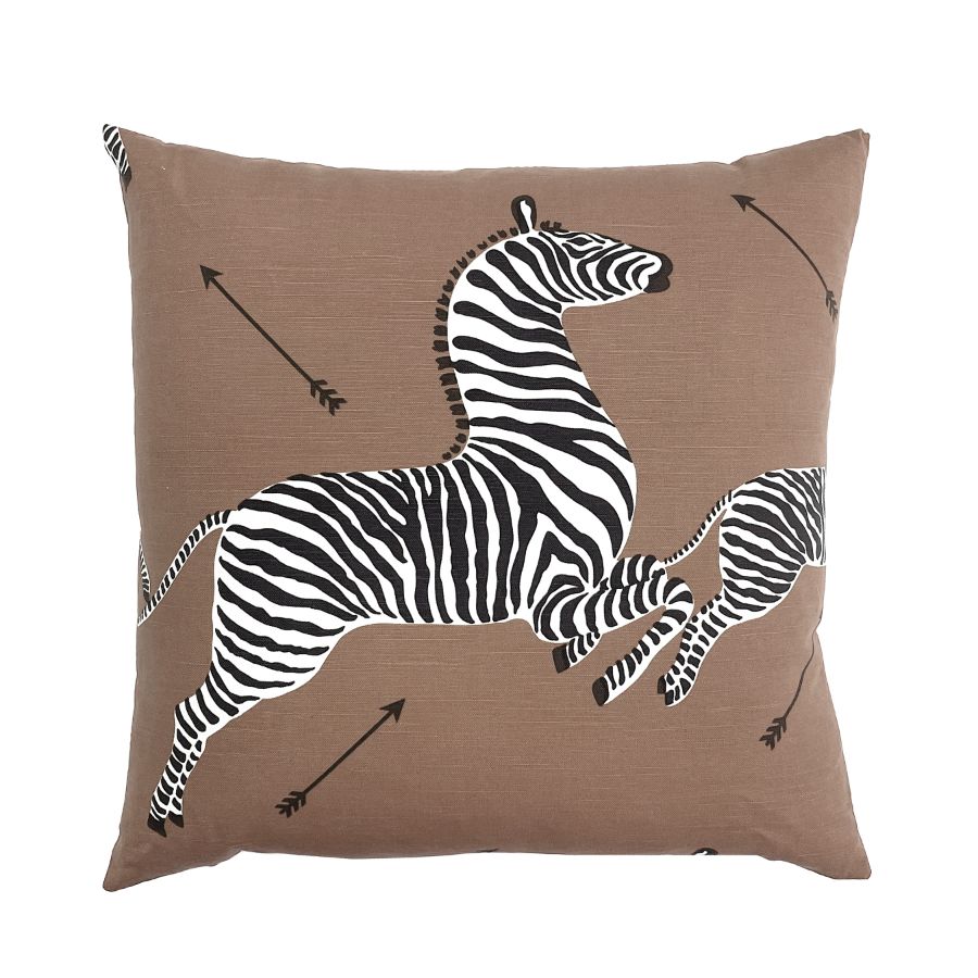 Purchase SCZEBRAPILL0003 Zebras, Safari Brown - Scalamandre Pillows