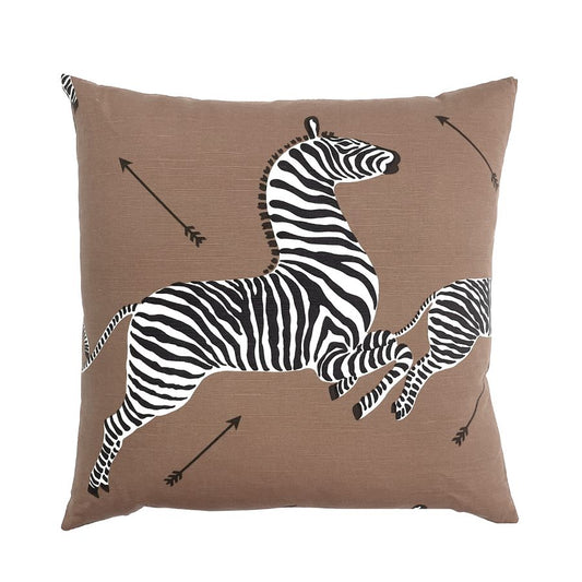 Purchase SCZEBRAPILL0003 Zebras, Safari Brown - Scalamandre Pillows