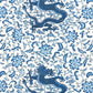 Purchase Scalamandre Fabric Item SC 000416558, Chi'En Dragon Linen Print Indigo 1