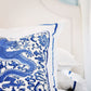 Purchase Scalamandre Fabric Item SC 000416558, Chi'En Dragon Linen Print Indigo 2