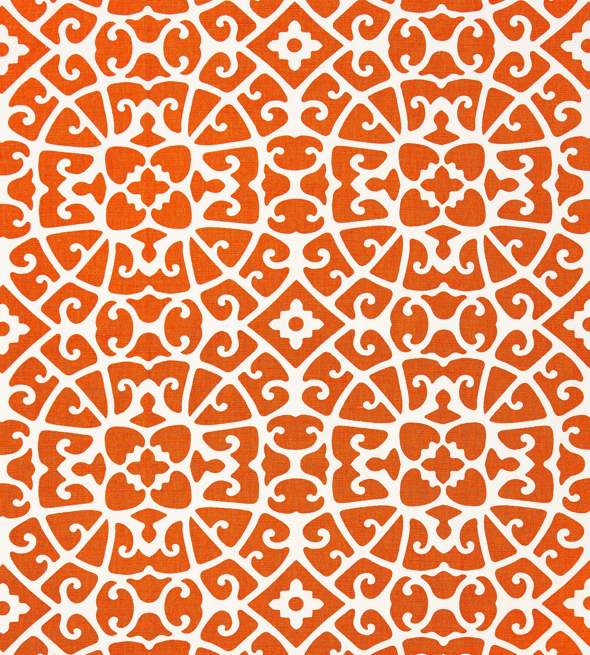 Purchase Scalamandre Fabric Pattern# SC 000416559, Anshun Lattice Persimmon 1