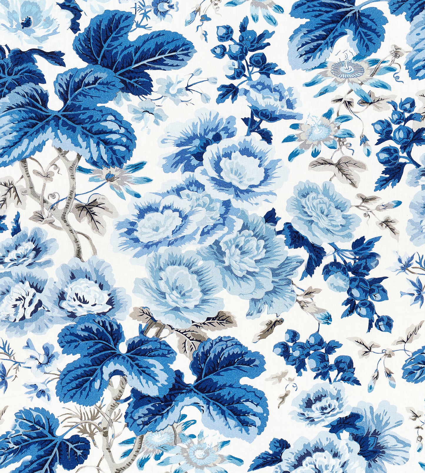 Purchase Scalamandre Fabric Product# SC 000416595, Highgrove Linen Print Porcelain 1