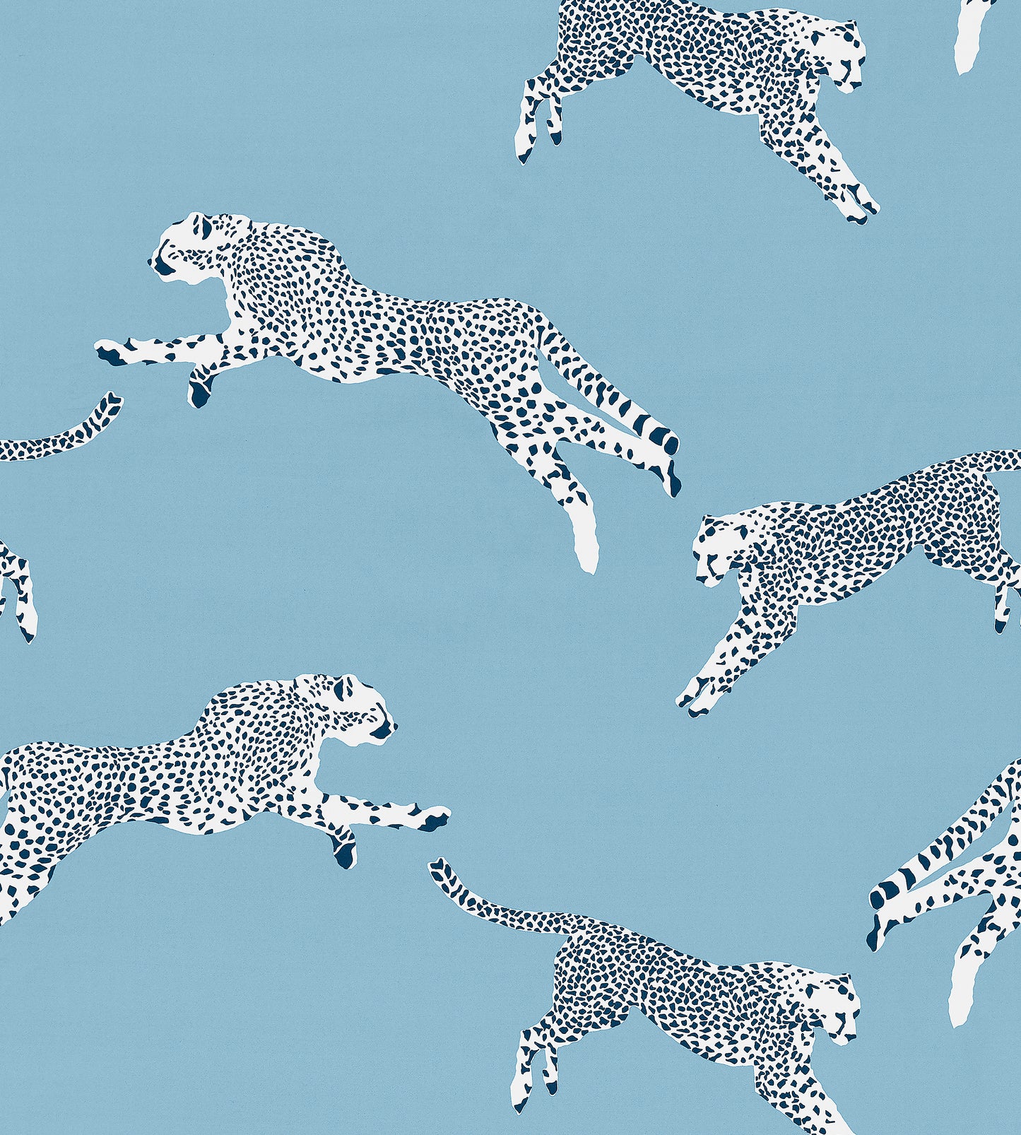 Purchase Scalamandre Fabric Product SC 000416634, Leaping Cheetah Cotton Print Cloud Nine 1