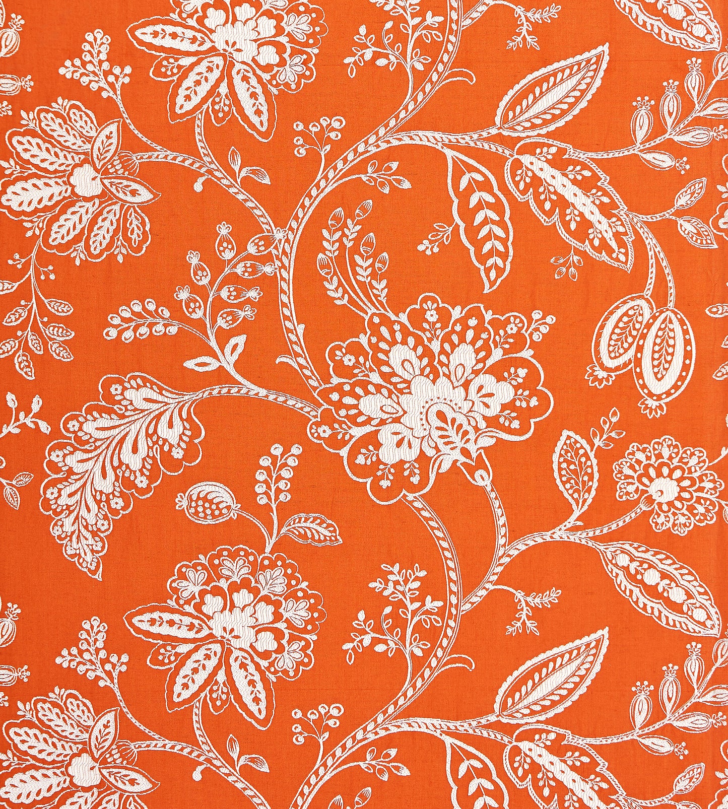 Purchase Scalamandre Fabric Pattern# SC 000427011, Kaveri Vine Mandarin 1