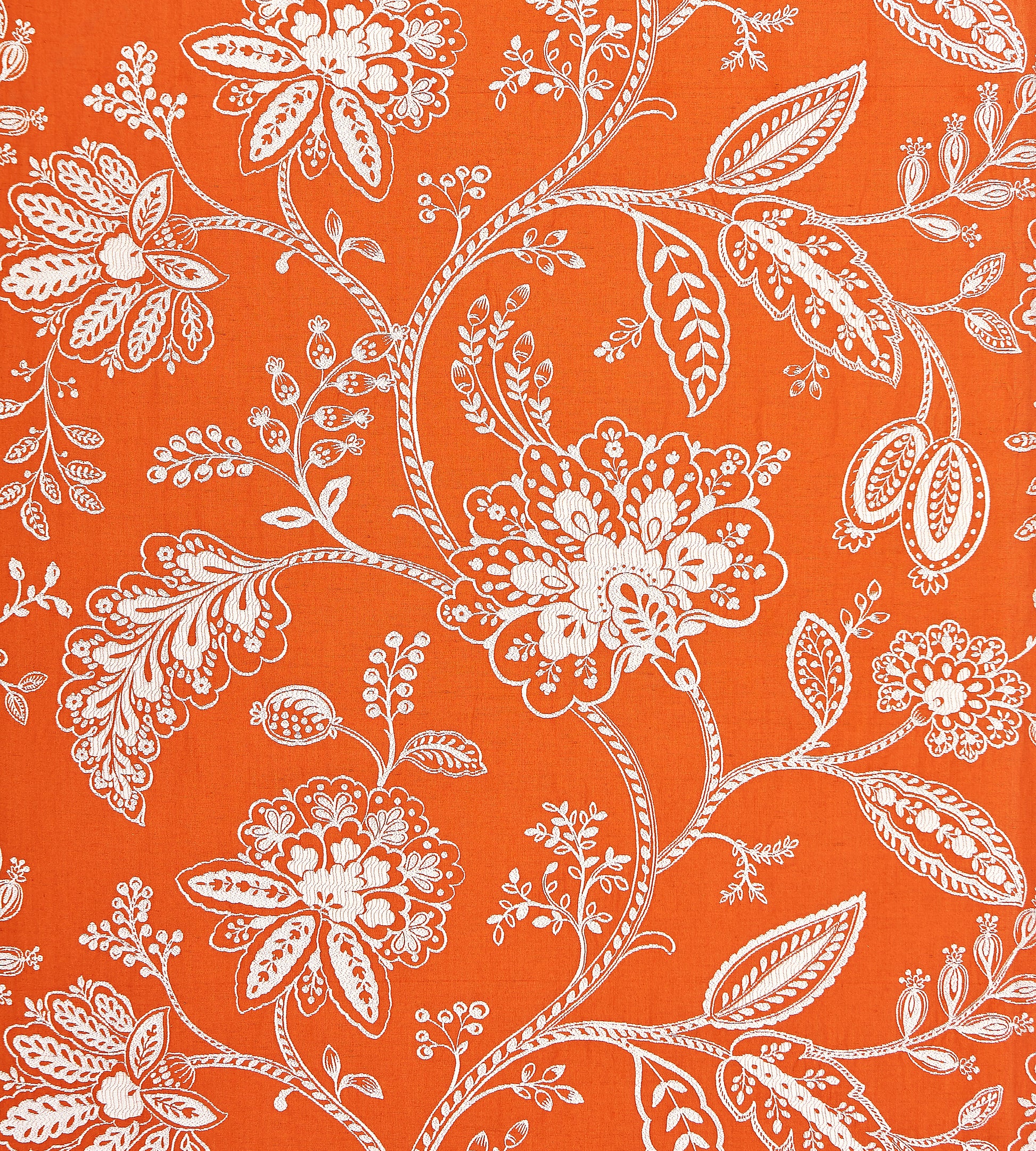 Purchase Scalamandre Fabric Pattern# SC 000427011, Kaveri Vine Mandarin 1