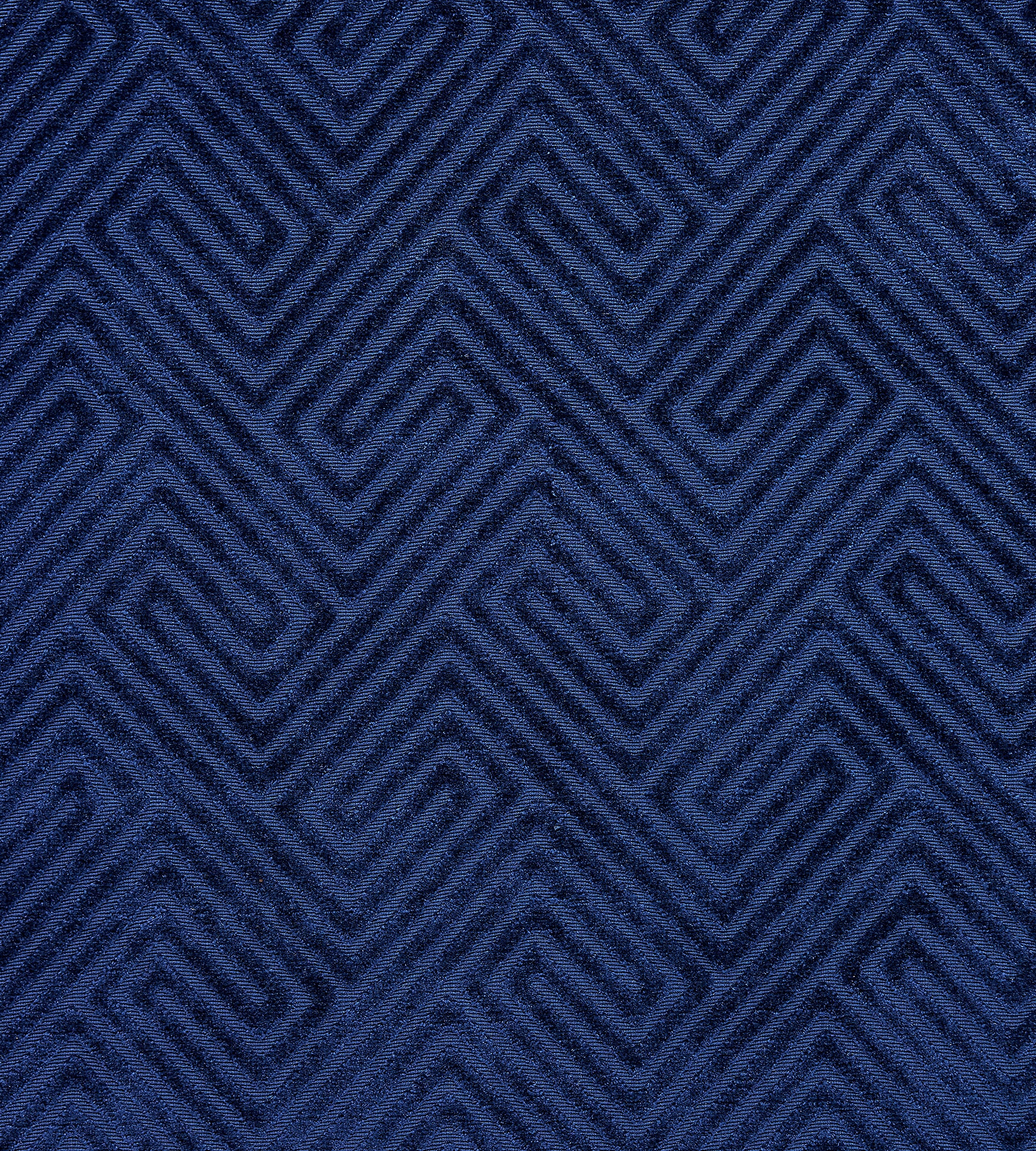 Purchase Scalamandre Fabric Item SC 000427060, Meander Velvet Navy 1