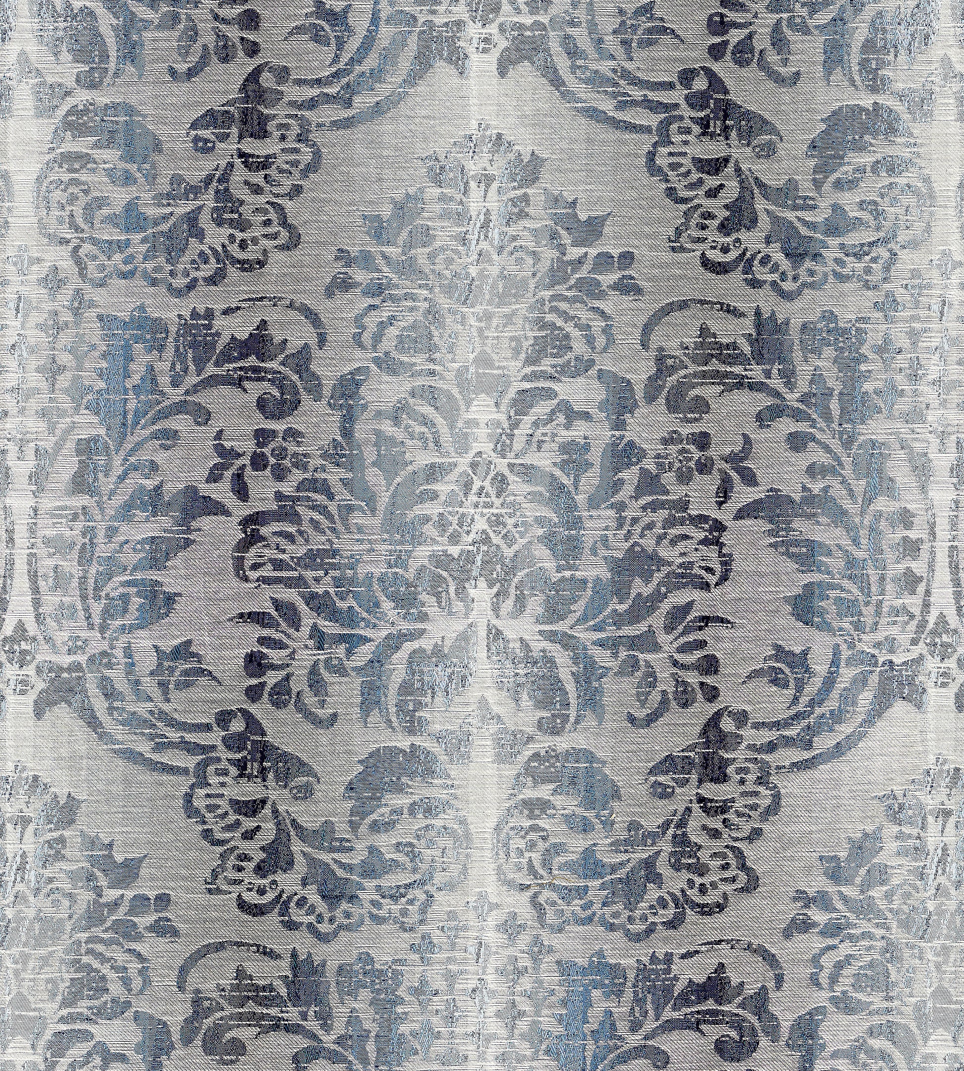 Purchase Scalamandre Fabric SKU# SC 000427093, Sorrento Linen Damask Indigo 1